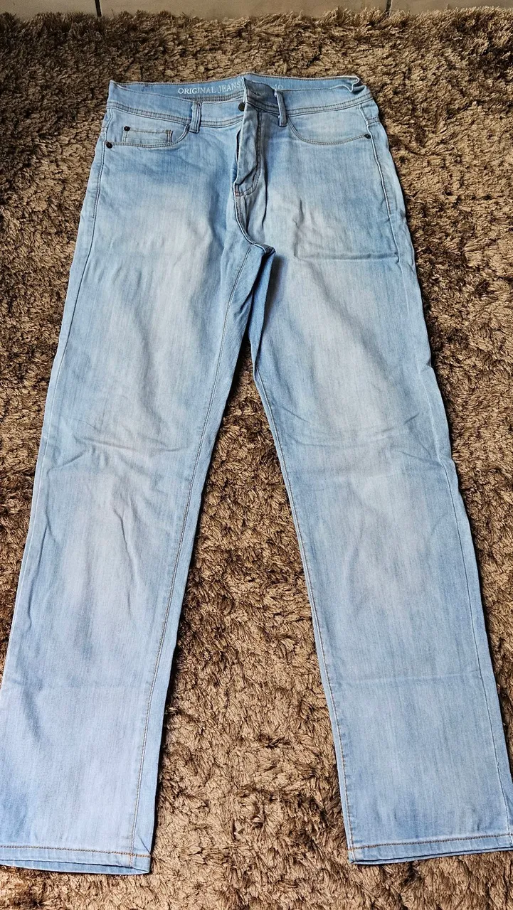 Calça Jeans Azul Claro Original