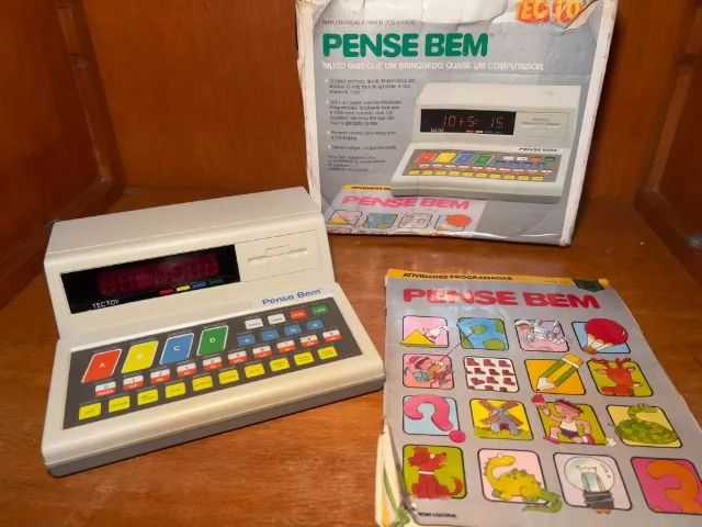 Tectoy Pense Bem - RELÍQUIA DOS ANOS 80 - COMPLETO EM ÓTIMO ESTADO