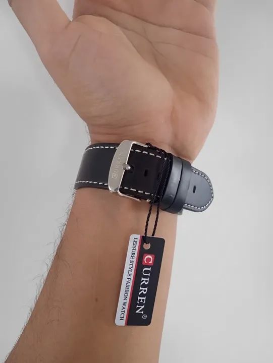 RELÓGIO CURREN DELUXE NIGHT - ORIGINAL - IMPORTADO - CAIXA EM AÇO INOX - EM JOÃO PESSOA/PB - Foto 5