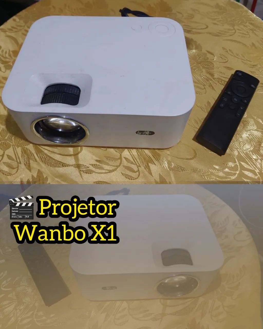? Projetor Wanbo X1 LED Portátil com Controle - Imagem até 120? - Foto 4
