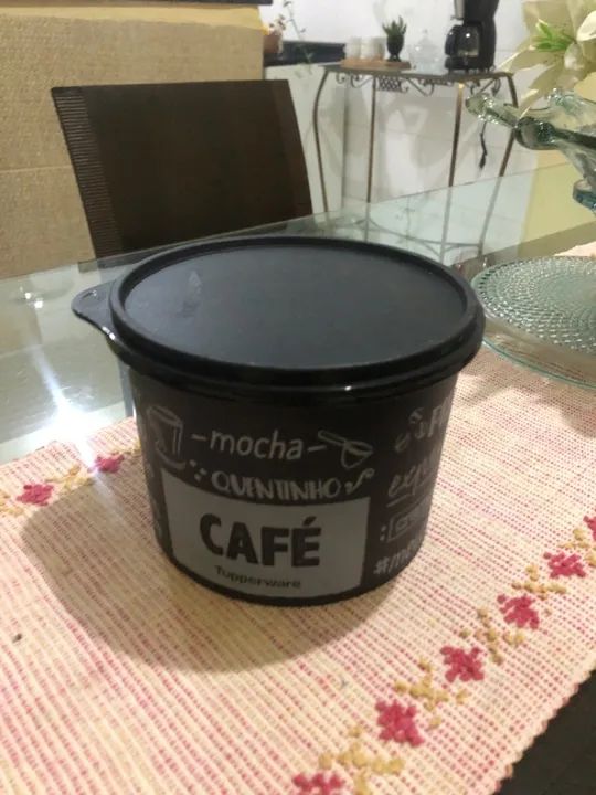 Pote para café Tupperware os dois por 70 novos nunca usados  - Foto 4