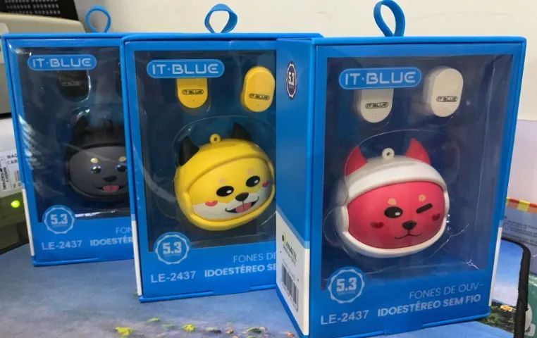 FONE DE OUVIDO BLUETOOTH 5.3 IT-BLUE GATINHO - Foto 3