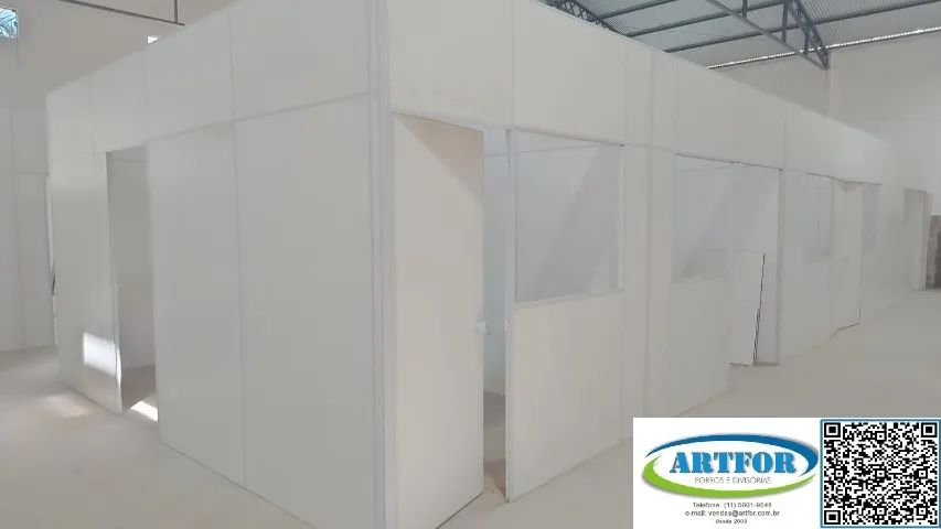 Montagem Divisórias Escritório, Divisórias Eucatex com Instalação. @artfordivisórias - Foto 5