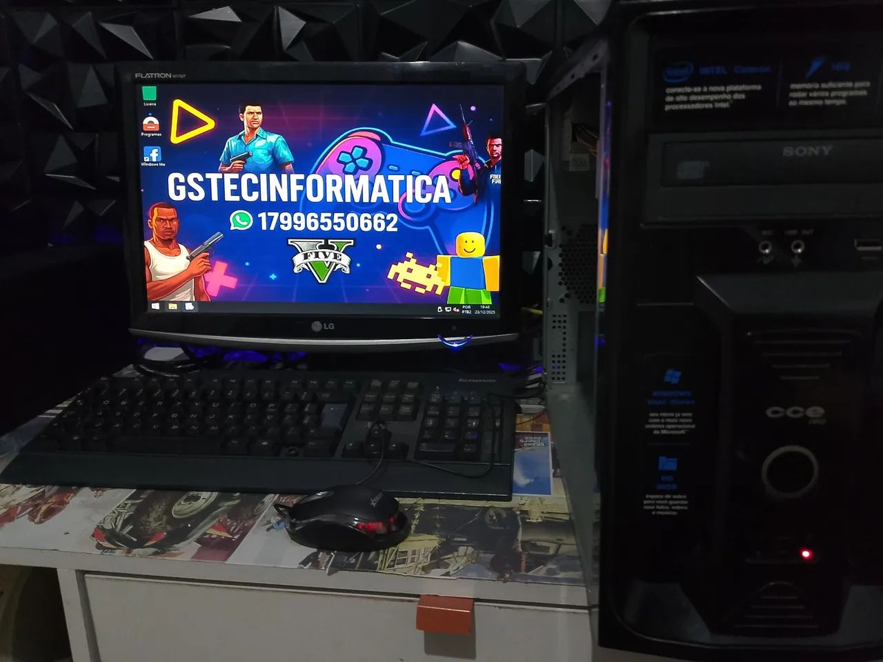 Pc completo já com Roblox entregamos consultar 