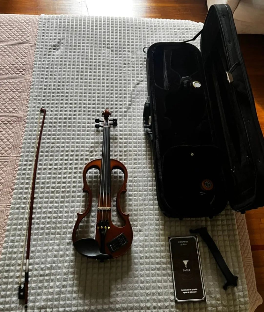 Violino Eagle Cv-210e 4/4 Eletrico Completo.  - Foto 2
