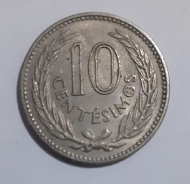 Lote 3 Moedas Uruguai - 10 Centésimos / 10 Pesos / 1 Nuevo Peso - Foto 2