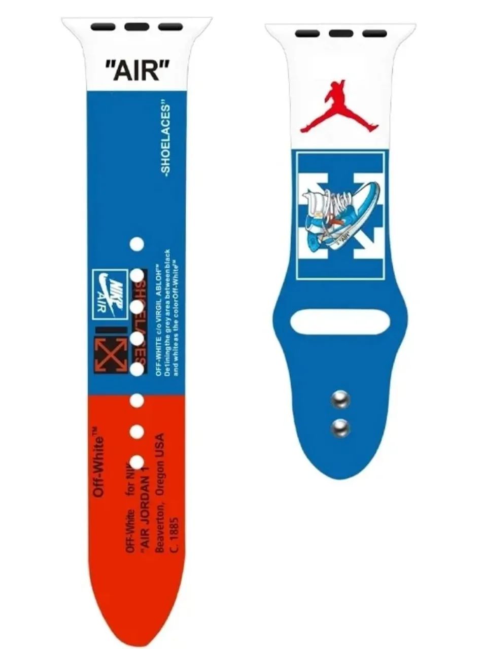 Pulseira Apple Watch Off-White Air Jordan 42 a 49mm - Foto 3