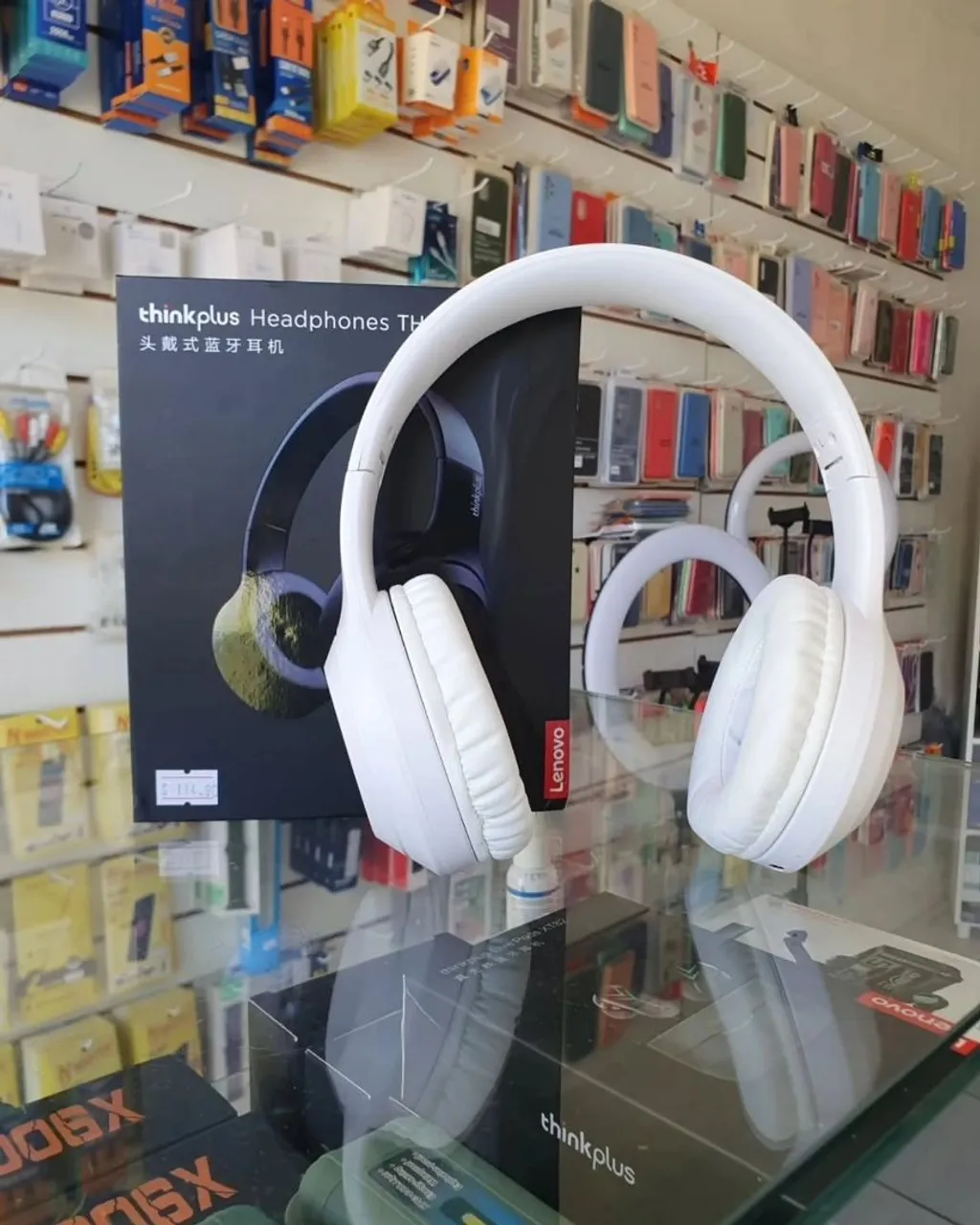 FONE DE OUVIDO BLUETOOTH SEM FIO LENOVO TH10 - MODELO CONCHA.