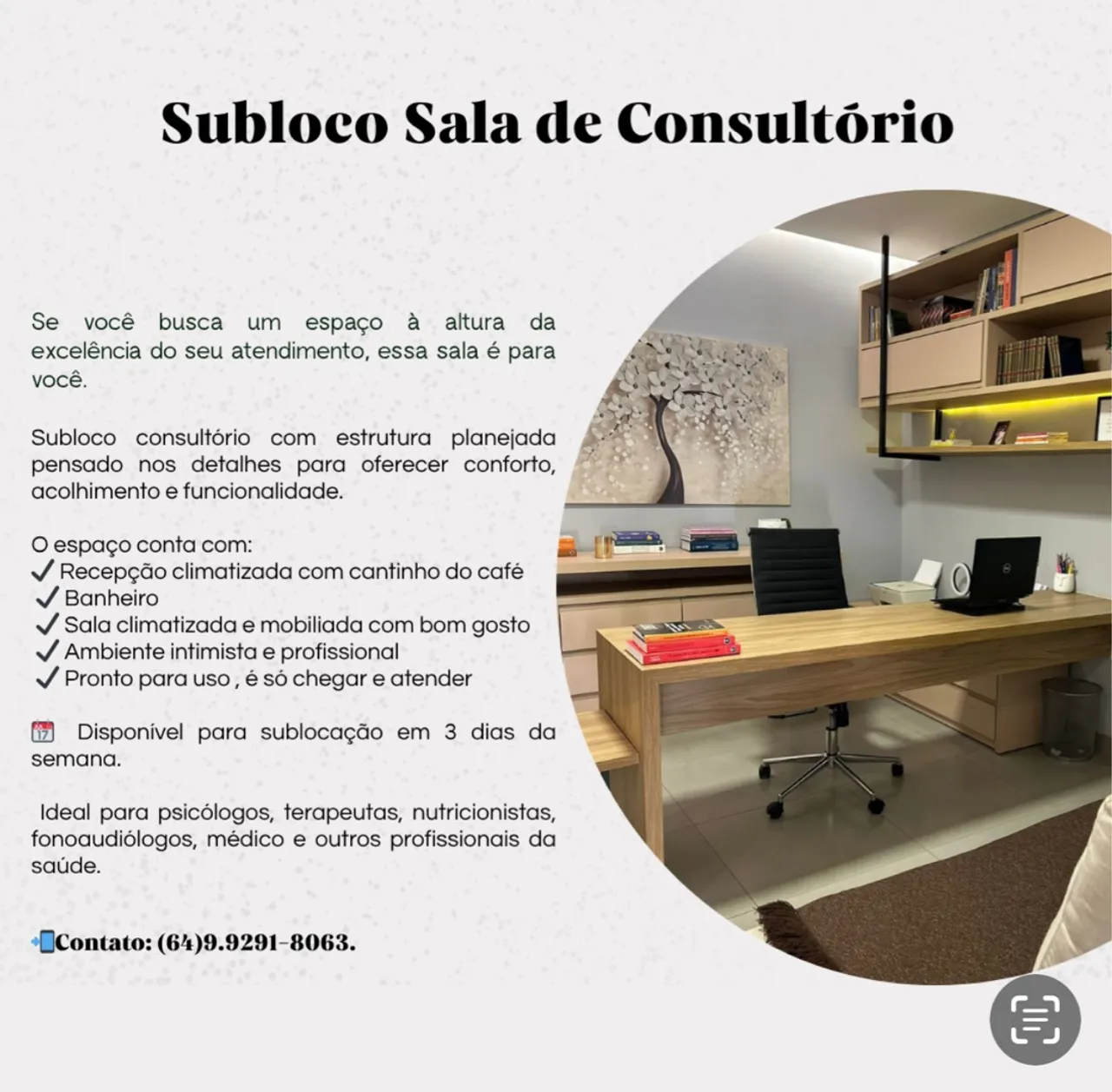 Sublocação de sala comercial