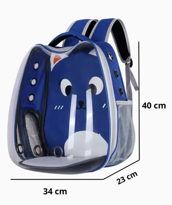 Mochila Pet Transparente para Cães e Gatos
