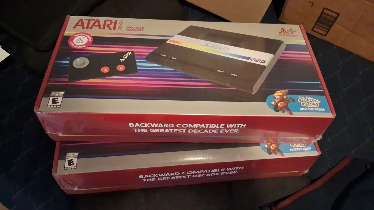 Atari 7800+ Grátis Jogo Crystal Cast Livro Atari  - Foto 3