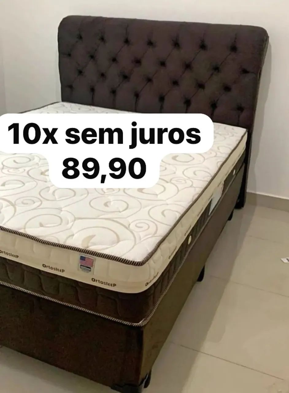 Cama box colchão molas