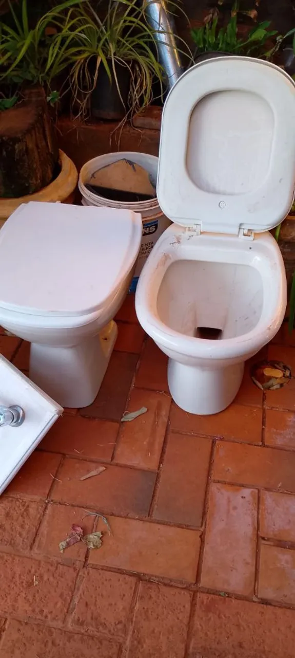 Vasos sanitários usados