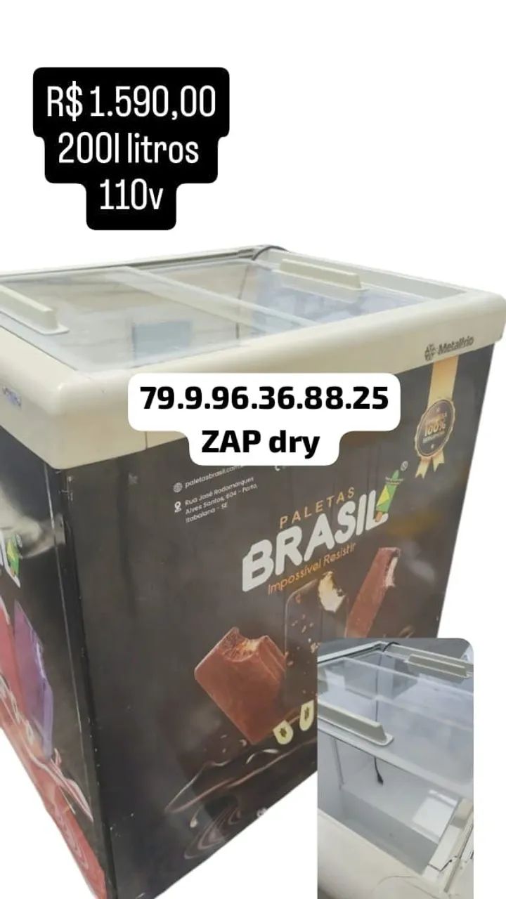 freezer expositor 200l