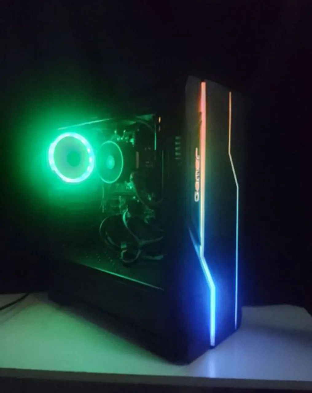 Gabinete Gamer RGB LED e Headset gamer 