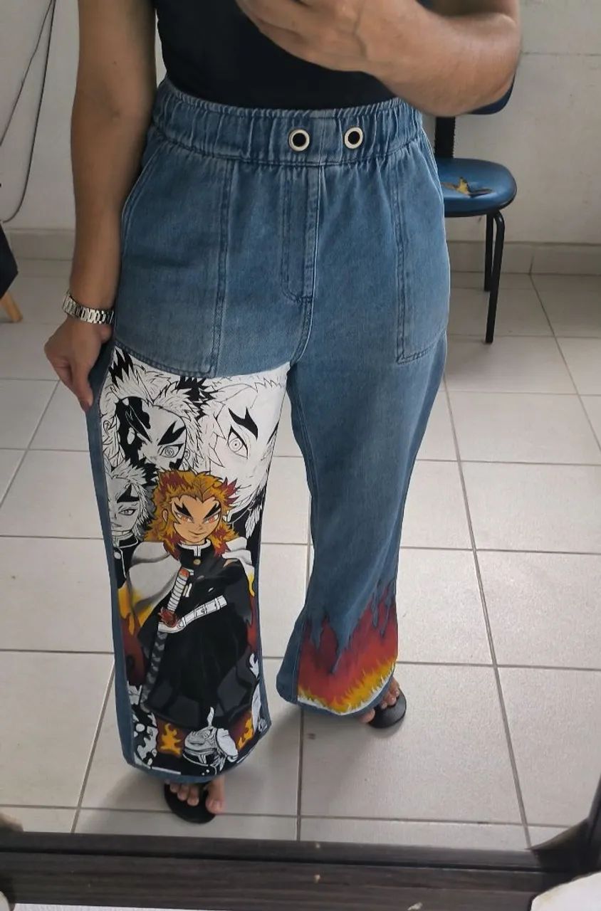Calça feminina Demon slayer 