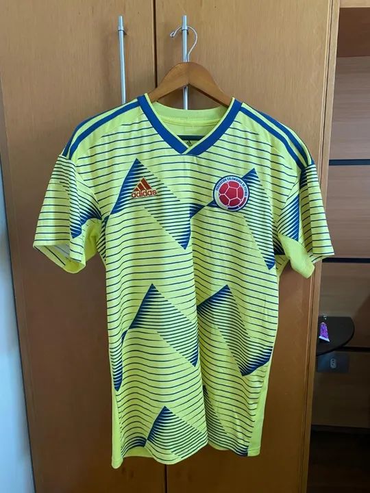 Camisa de Futebol Adidas Colombia Original Personalizada