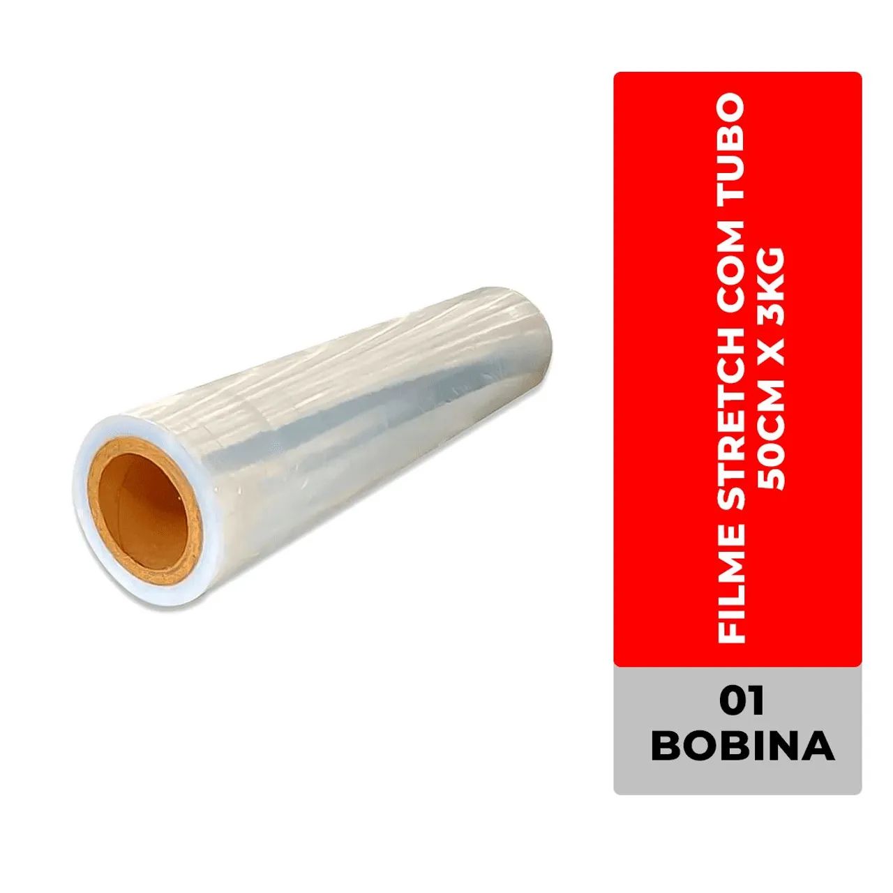 Filme Stretch Embalagens Plástico Filme Bobina 3 kilos  - Foto 4