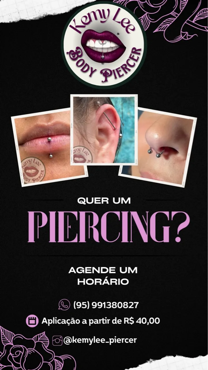 Piercing com Kemy Lee Body Piercer
