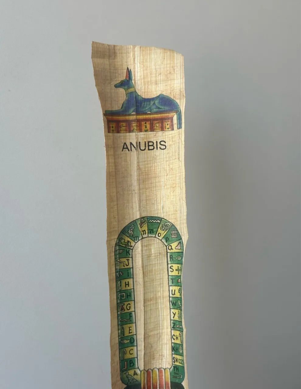 alfabeto egípcio em papiro egípcio - adquirido no egito - Foto 2