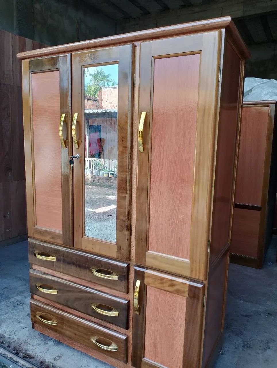 Guarda roupa de solteiro espelhado Novo - Foto 4