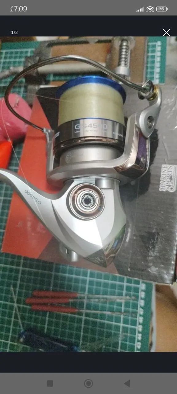 Molinetes e vara de pesca