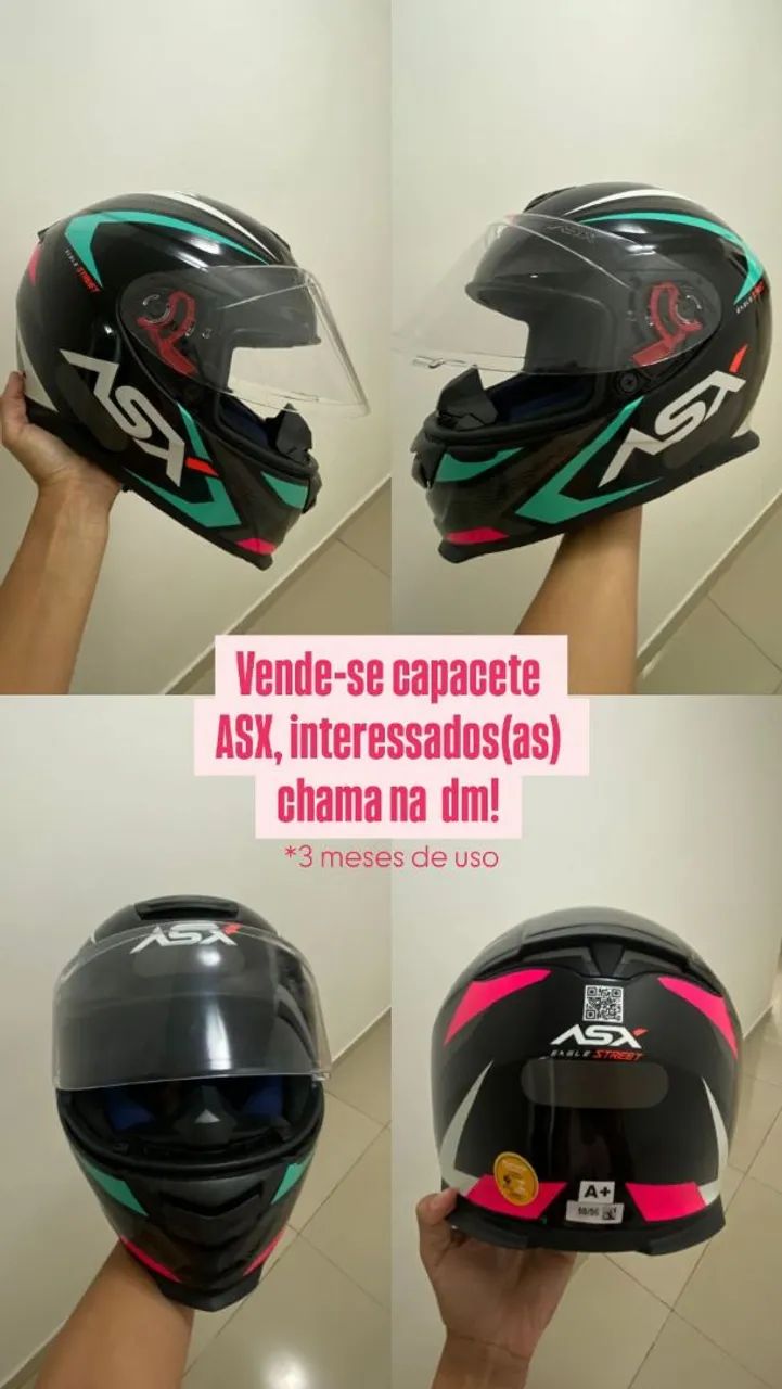 Capacete ASX tamanho 56