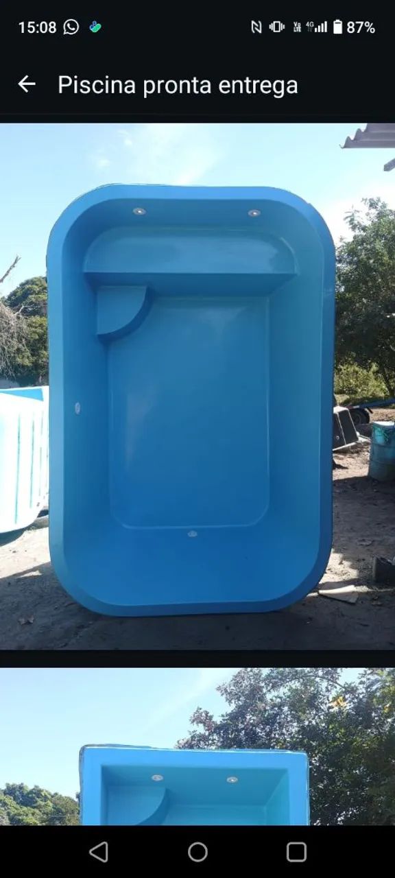 Piscinas de fibra 