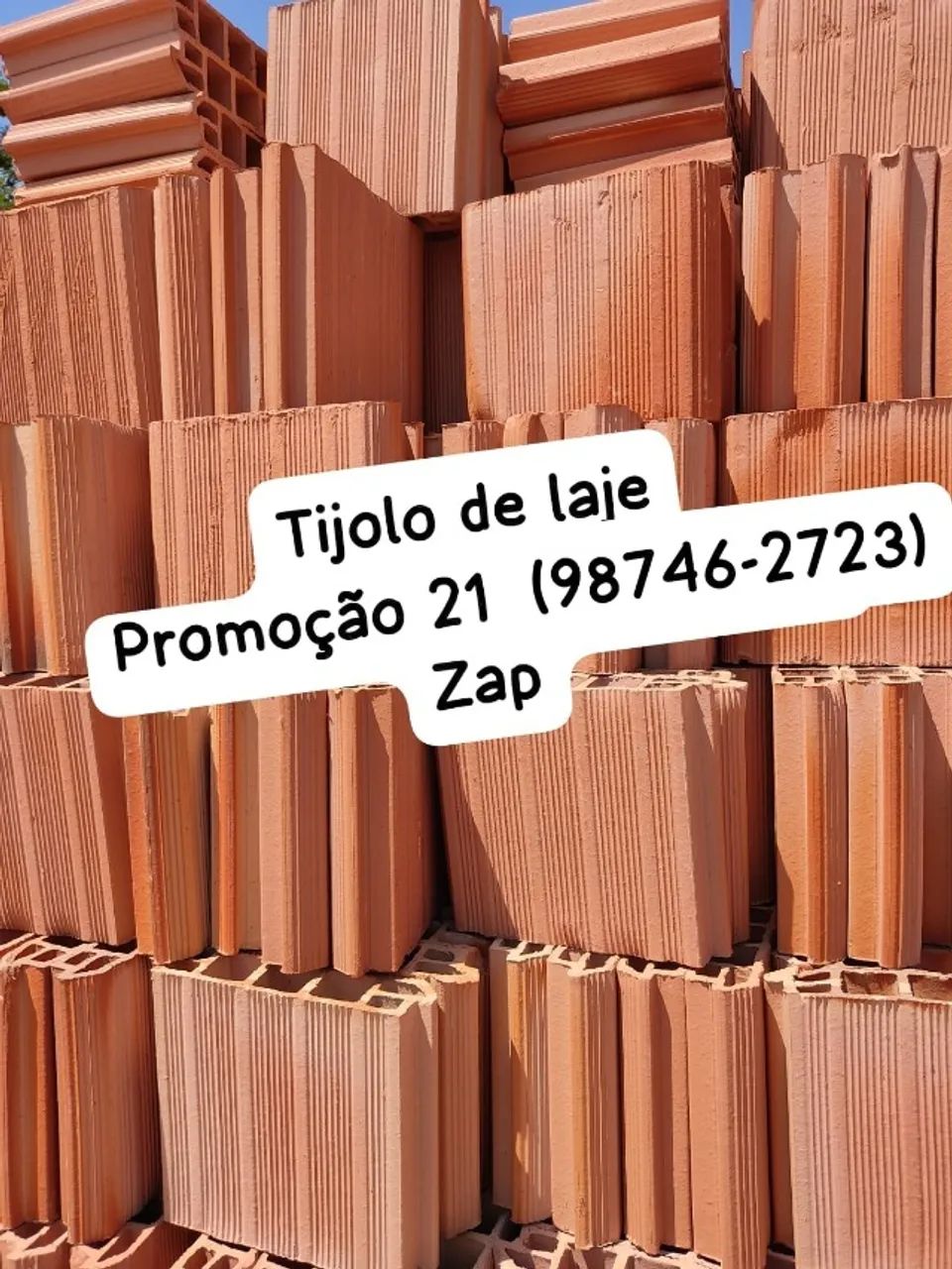 TIJOLO PRA LAJE - DIRETO DE FÁBRICA COM MELHOR PREÇO