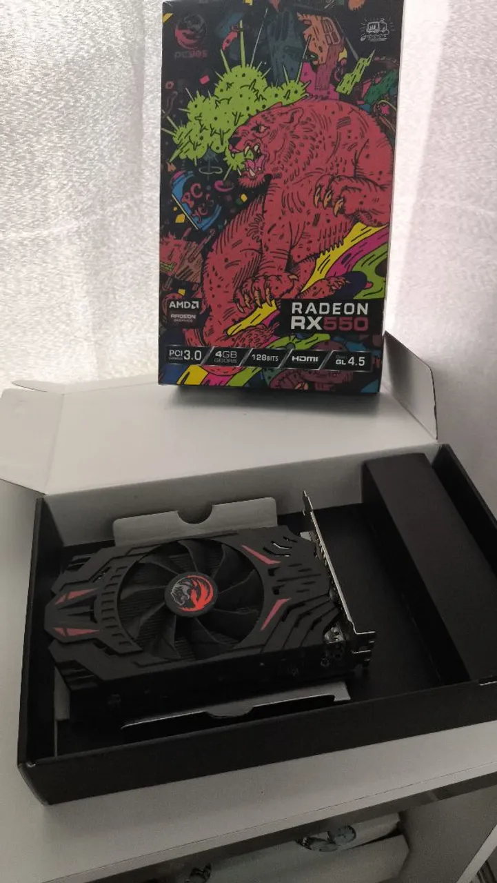Placa de Vídeo Radeon RX 550 4GB