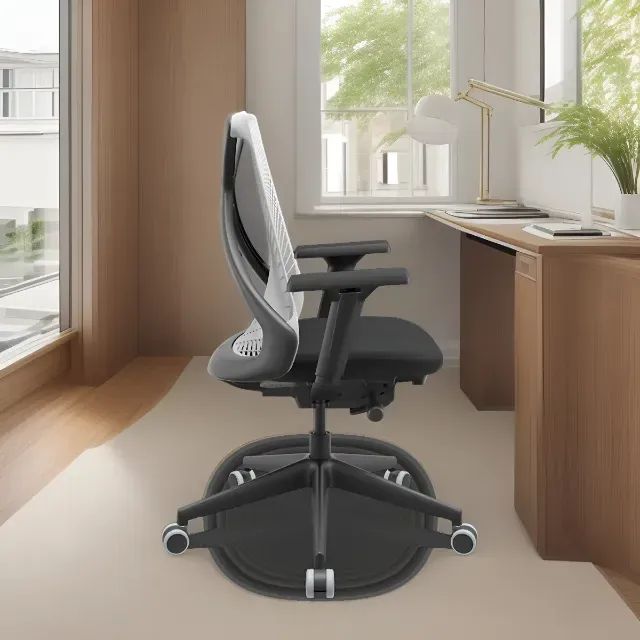 Cadeira Ergonomica Branco e Preto - Foto 2