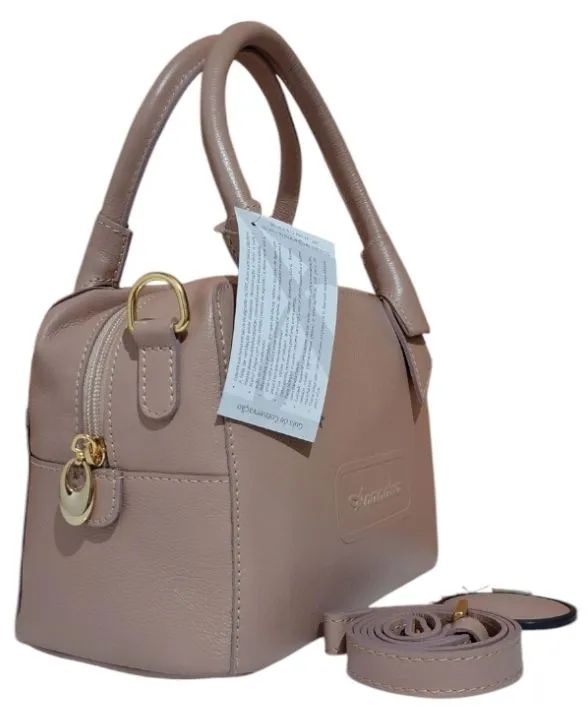 Bolsa de Mão/Transversal Couro Legítimo Nude Anandra  - Foto 2