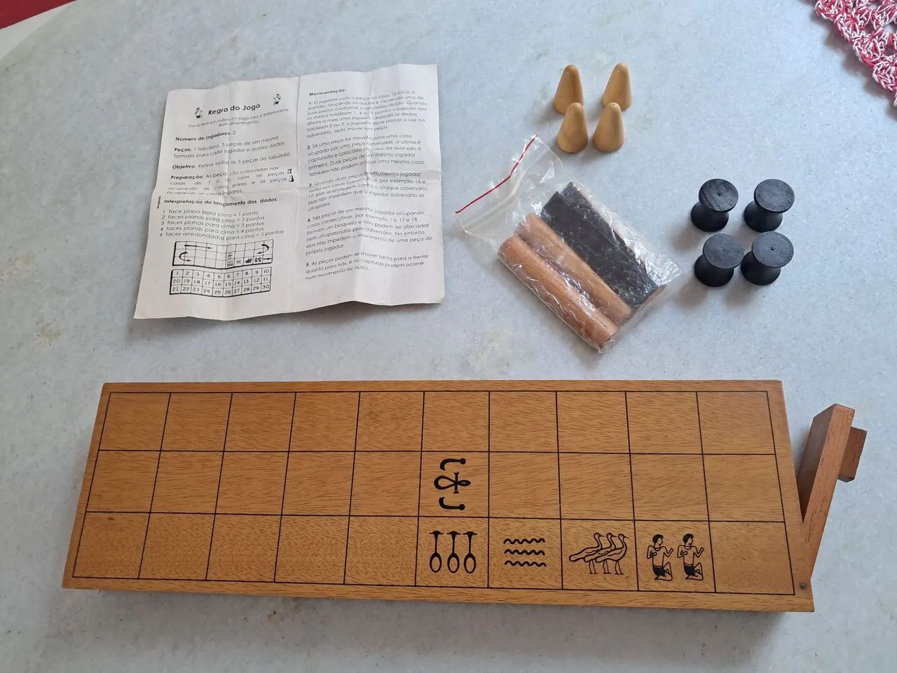 Jogo de Tabuleiro Senet - Antigo Egito - Foto 4