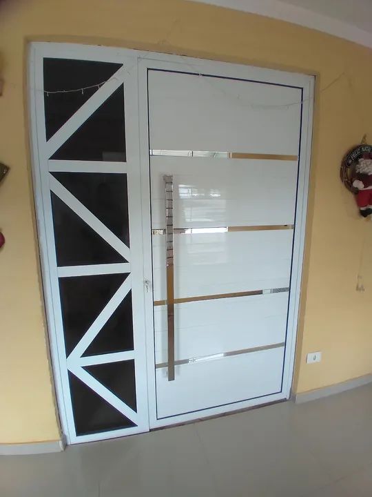 Porta de alumínio branco  - Foto 4