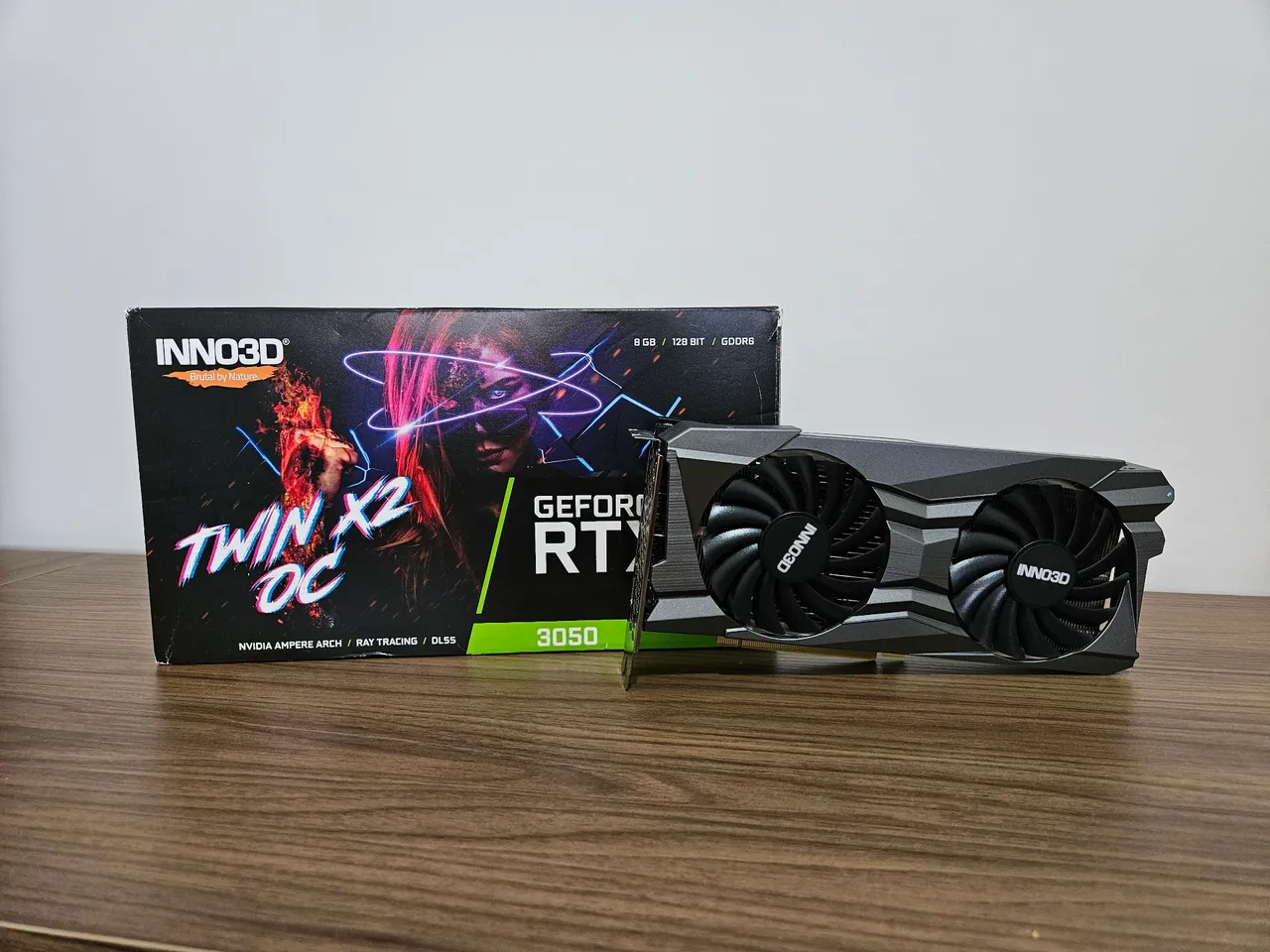 Placa de Vídeo INNO3D GeForce RTX 3050 Twin X2 OC 8GB