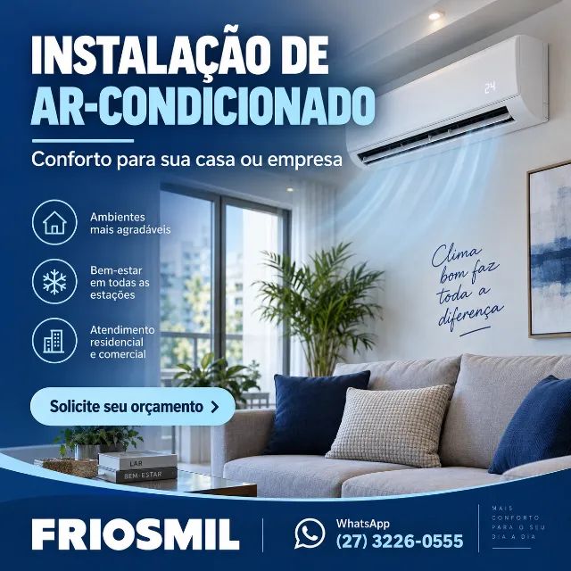 Instalação de ar-condicionado