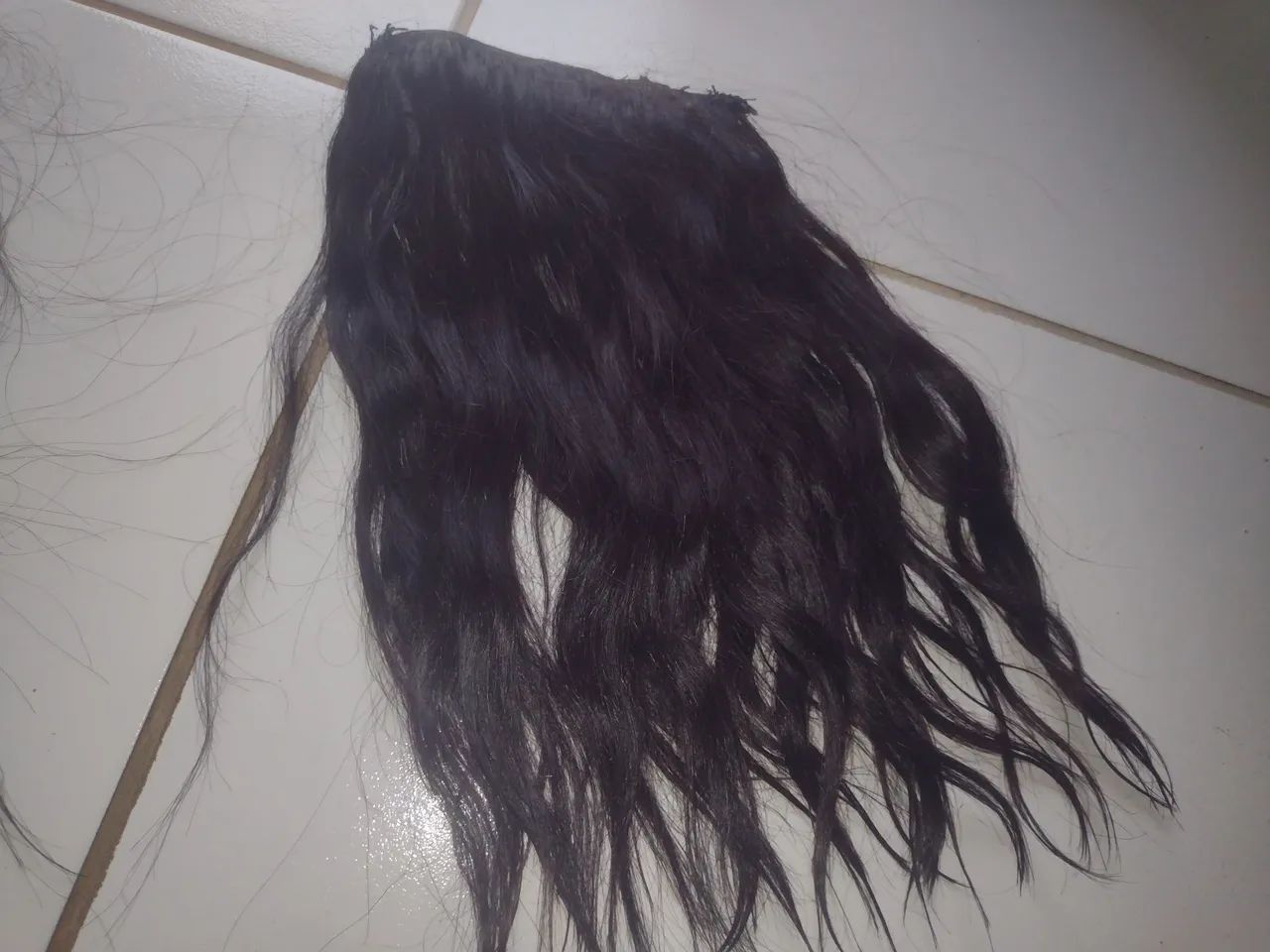 Cabelo humano na tela