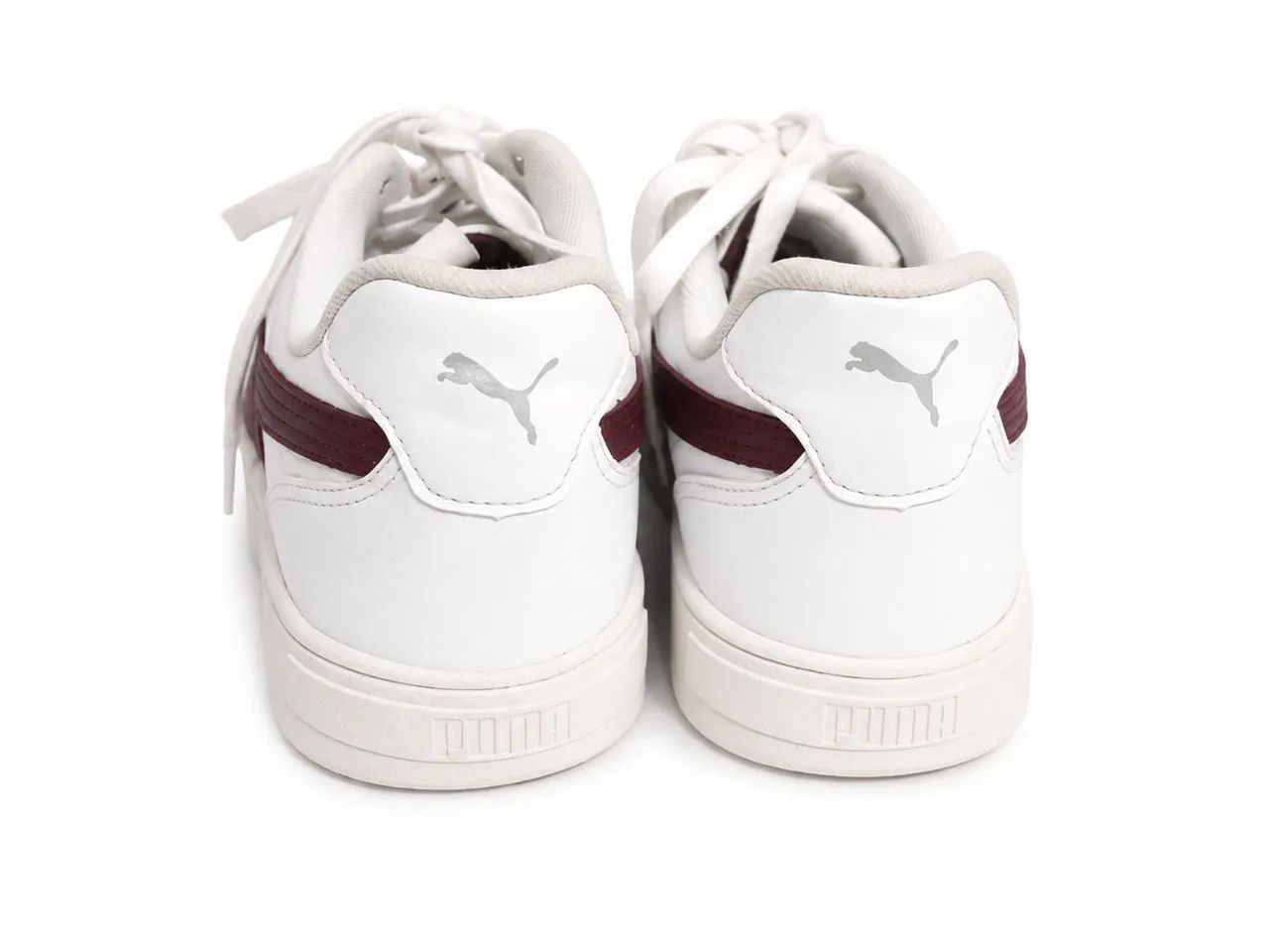 Tênis Puma Branco Com Detalhes Em Vinho, Original. - Foto 2