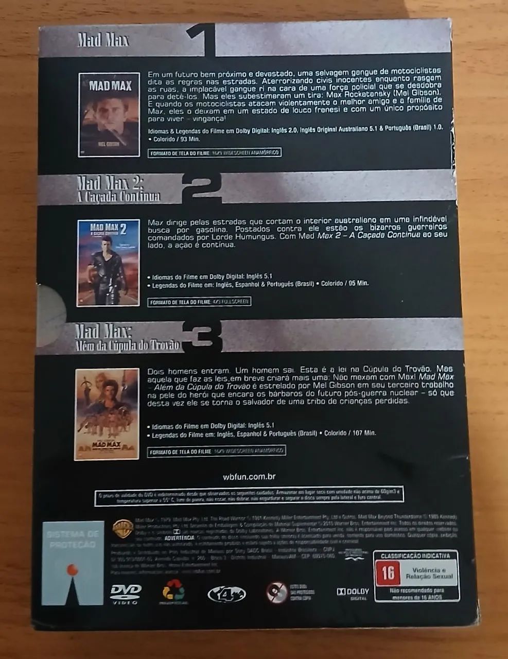 Box DVD Mad Max - Trilogia Mel Gibson - CDs, DVDs etc - Mossunguê