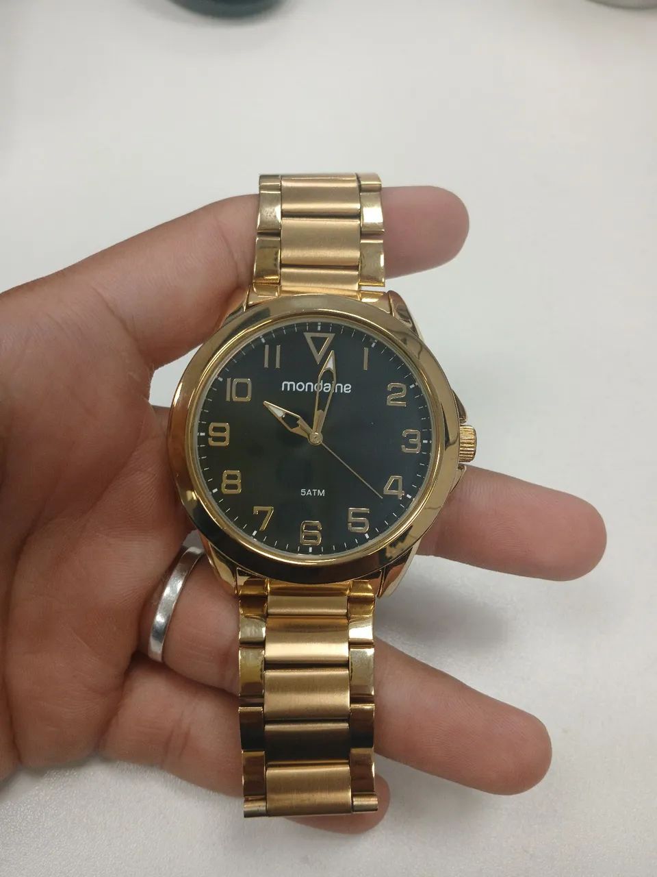 RELÓGIO DOURADO MONDAINE ORIGINAL - Foto 2