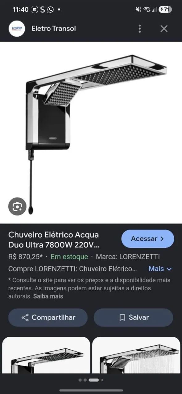 Chuveiro cromado  - Foto 4