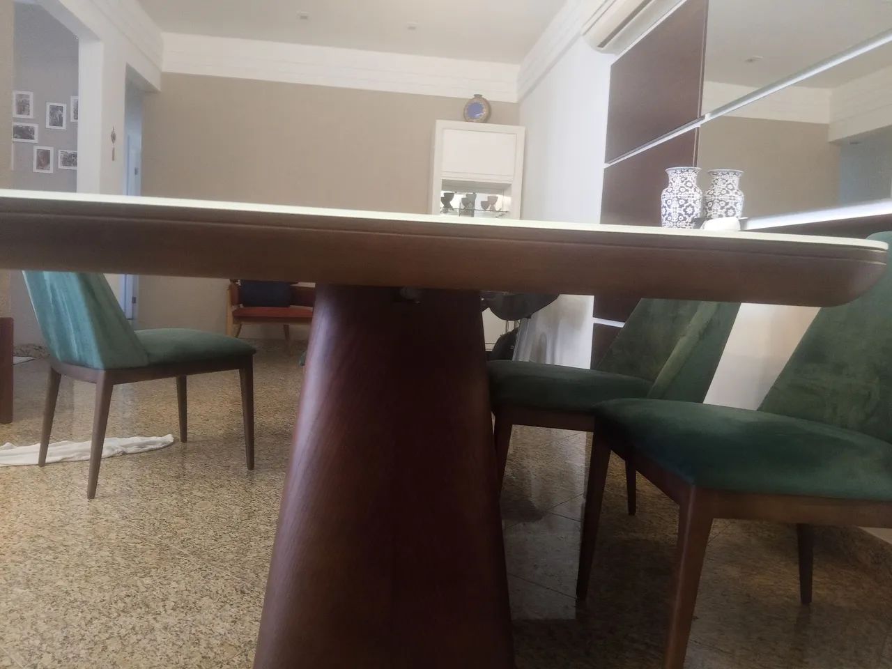 Mesa semi nova lindão sua sala. - Foto 2