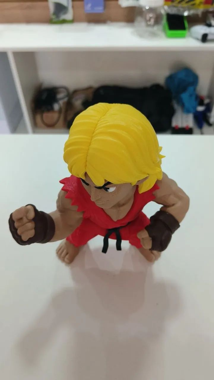 Ken Masters Street Fighter 30cm - Action Figure Impressão 3D - Foto 2
