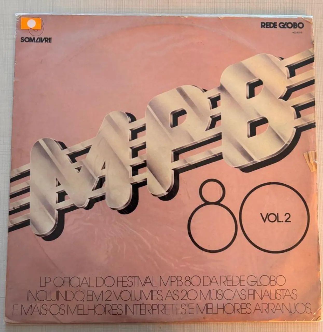 Disco de Vinil/LP - MPB 80 Vol.2 1980