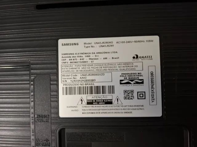 TV Samsung 43 polegadas não possui imagem, apena áudio - Foto 2