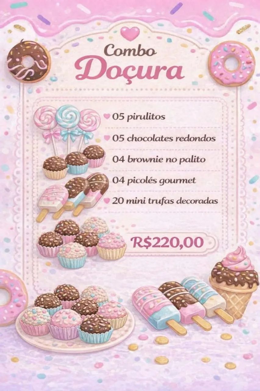 Kit doces personalizados 