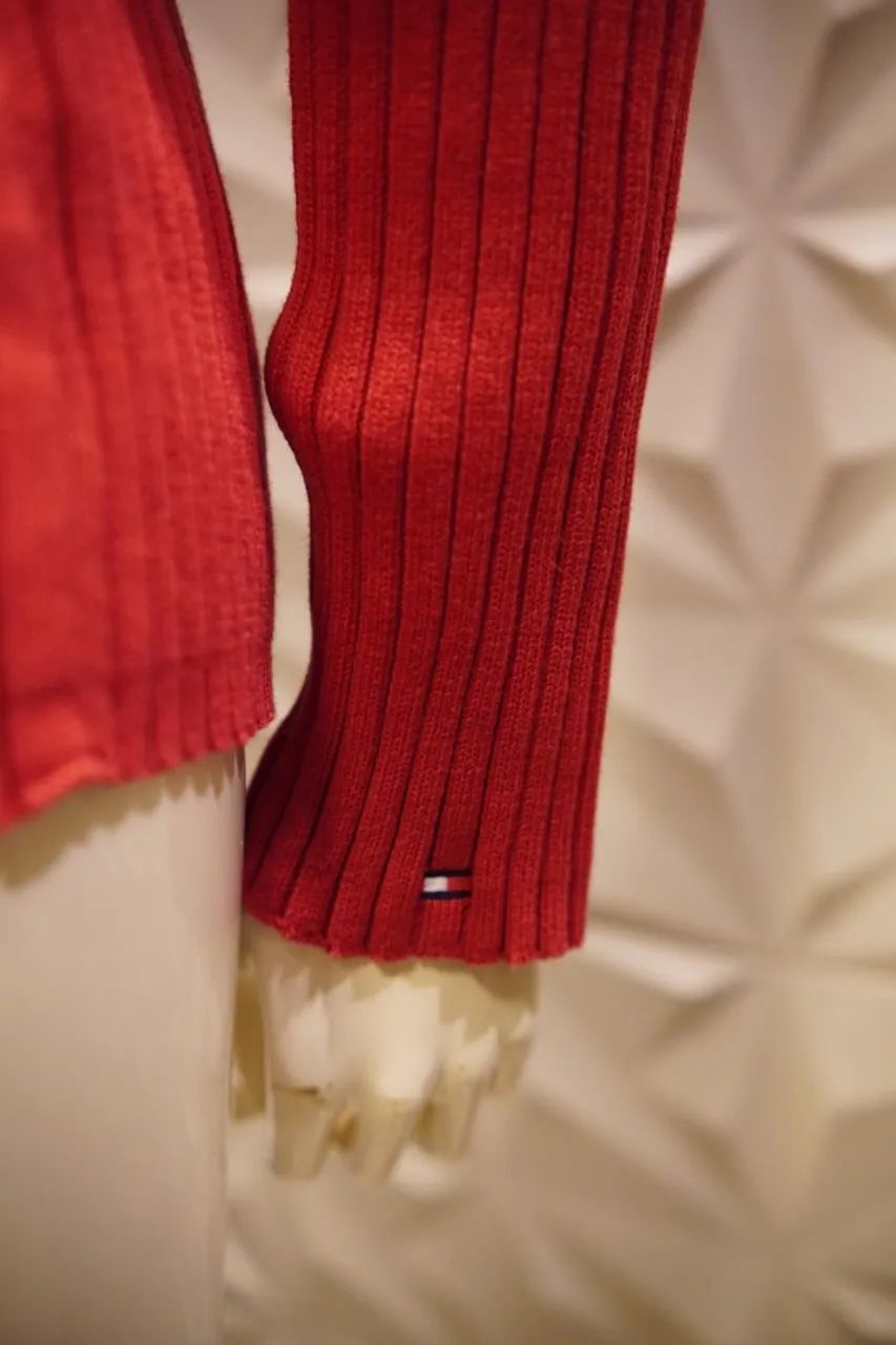 Sueter retro Tommy hilfiger vermelho - Foto 3
