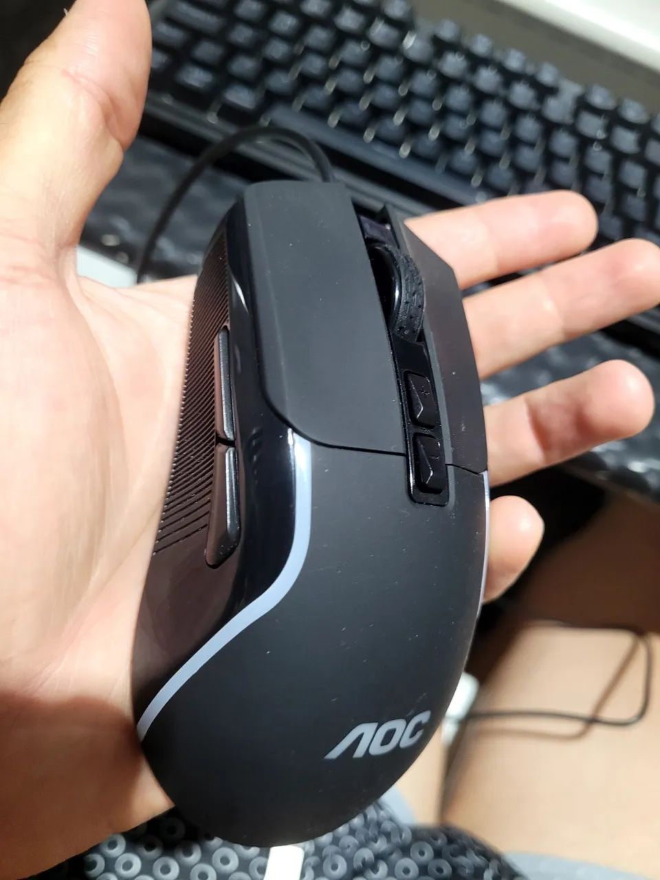 Kit com mouse, teclado e fone AOC