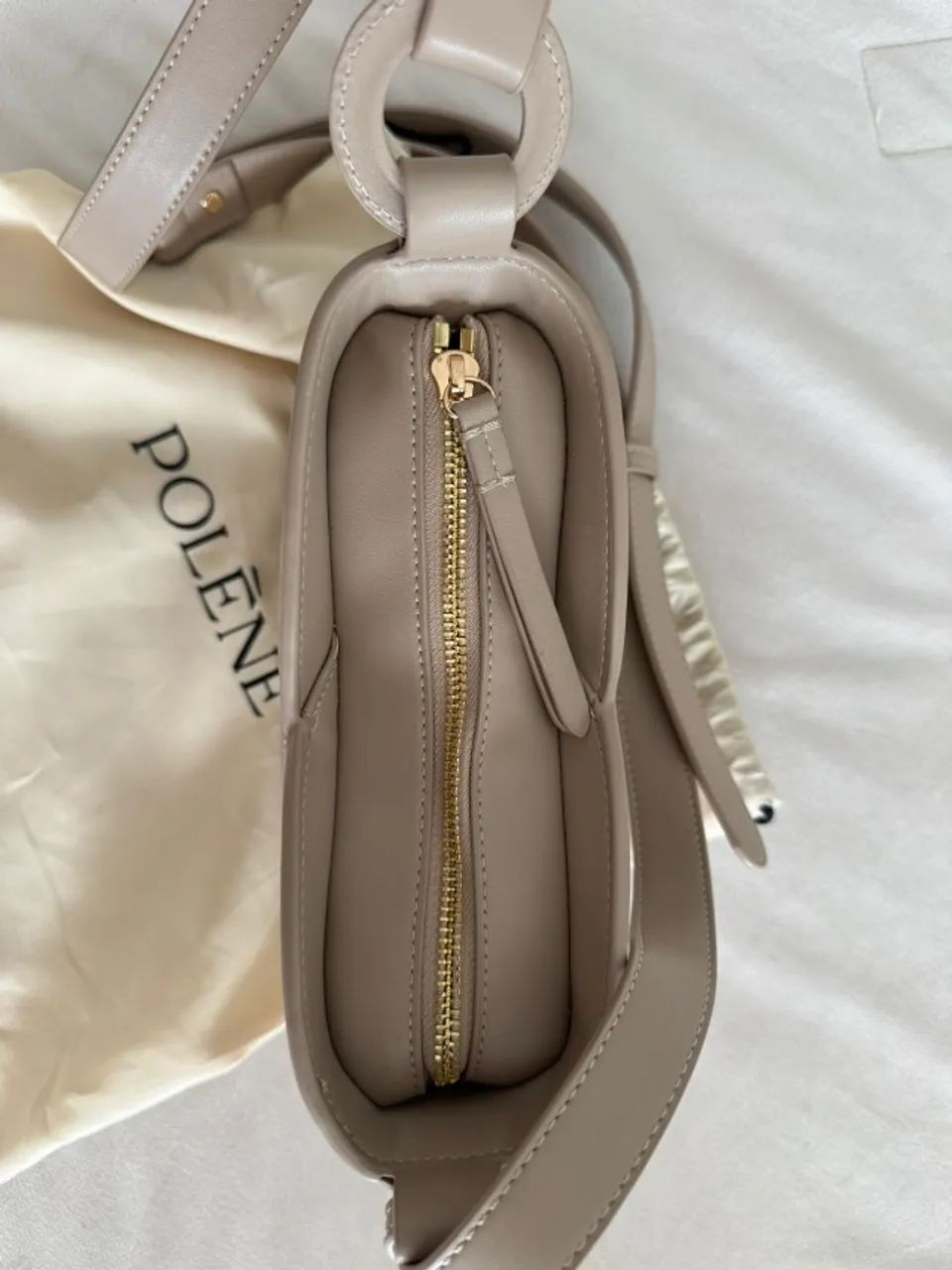 Bolsa bege inspirada Polene - Foto 3
