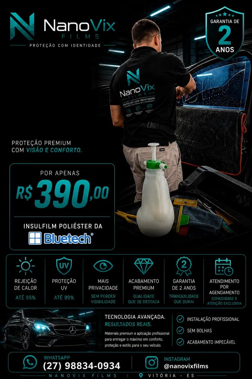  Insulfilm Nano Cerâmica Premium